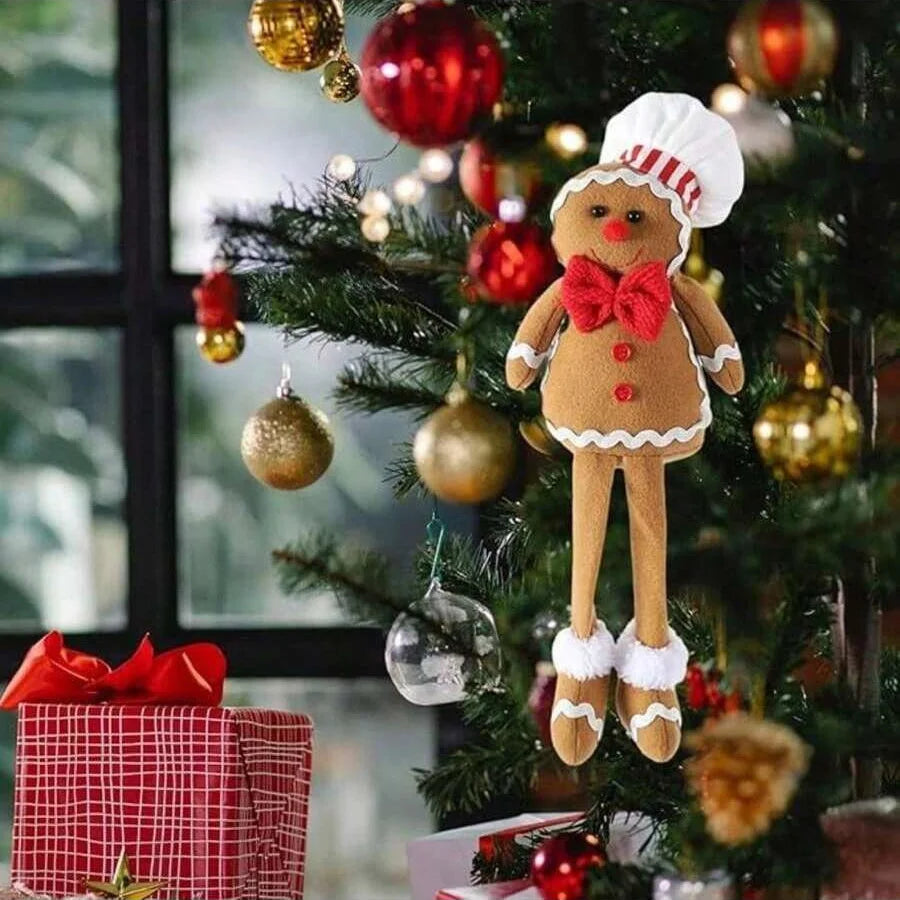 Gingerbread Splendor | Soft Plush Christmas Gnome Decoration 0