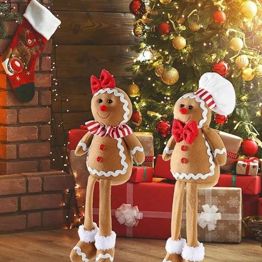 Gingerbread Splendor | Soft Plush Christmas Gnome Decoration 1