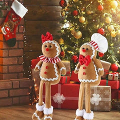 Gingerbread Splendor | Soft Plush Christmas Gnome Decoration 1