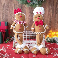 Gingerbread Splendor | Soft Plush Christmas Gnome Decoration 2