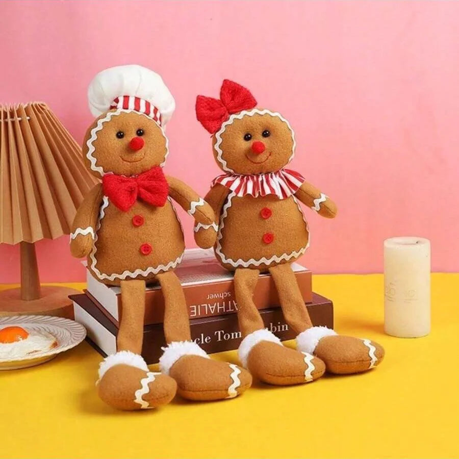Gingerbread Splendor | Soft Plush Christmas Gnome Decoration 3