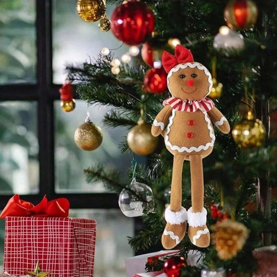Gingerbread Splendor | Soft Plush Christmas Gnome Decoration 5
