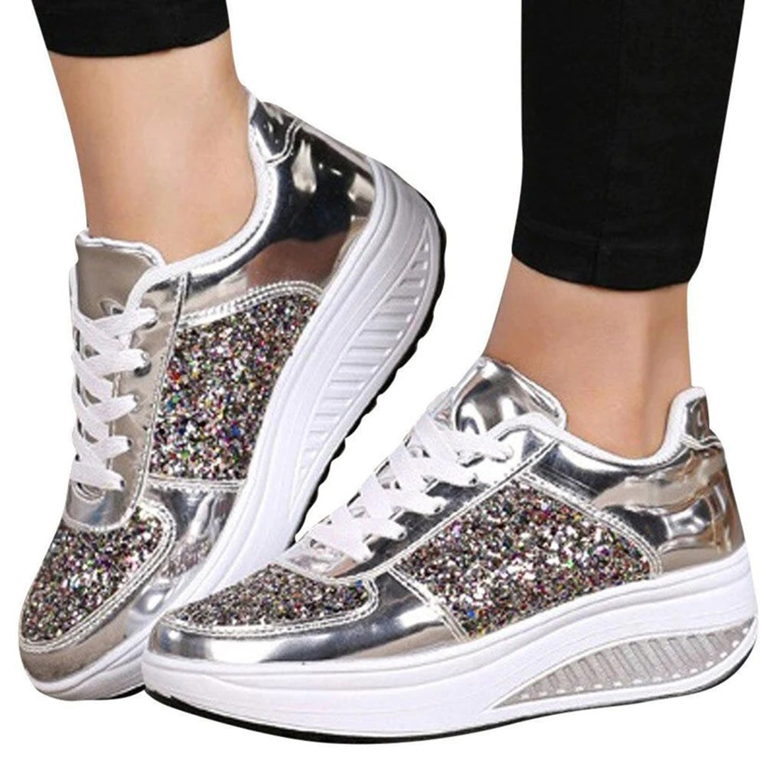 Glitter Platform Sneakers for Women – Stylish & Comfortable Casual Footwear 4
