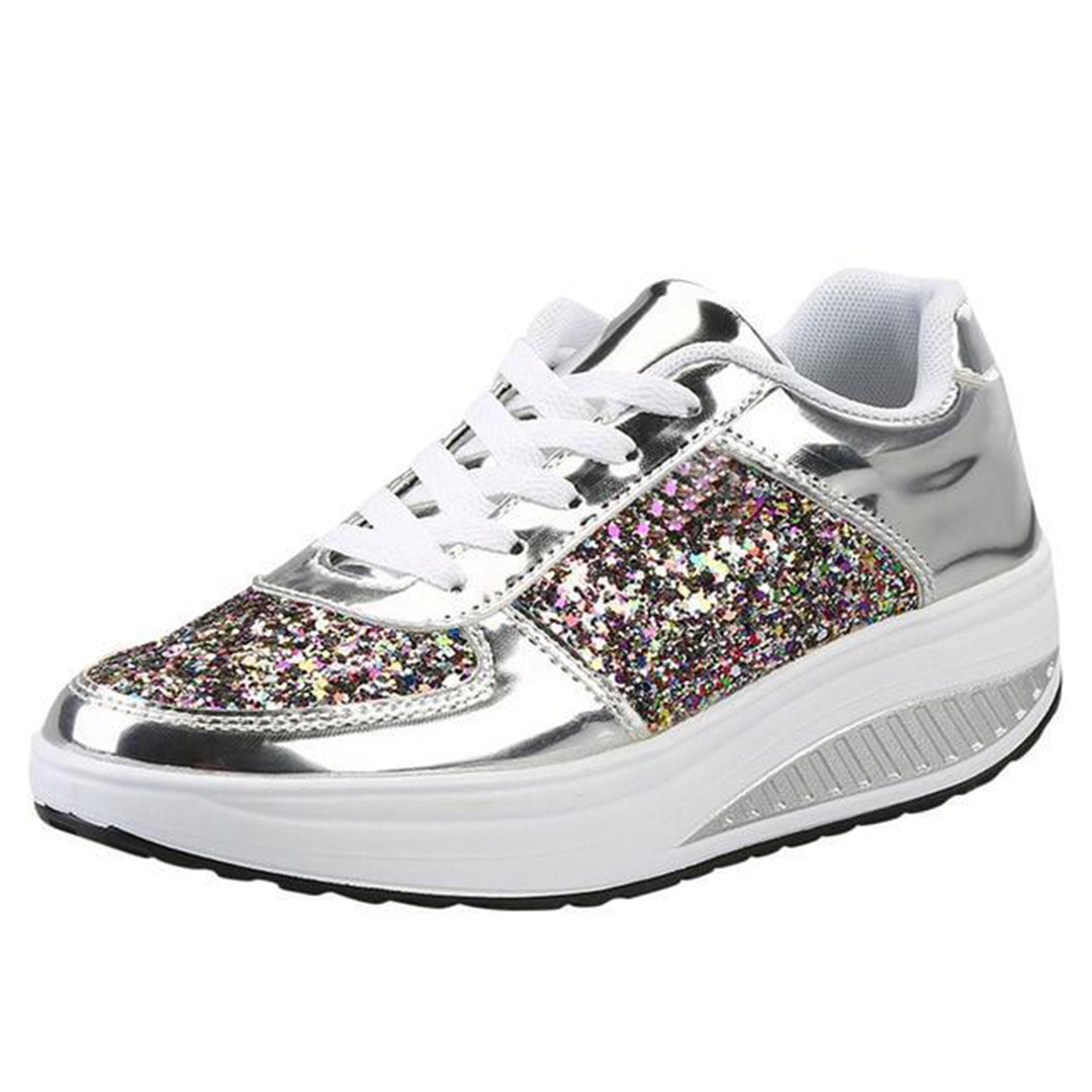 Glitter Platform Sneakers for Women – Stylish & Comfortable Casual Footwear 5