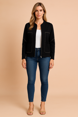 Hannah | Modern Zipper Blouse 1