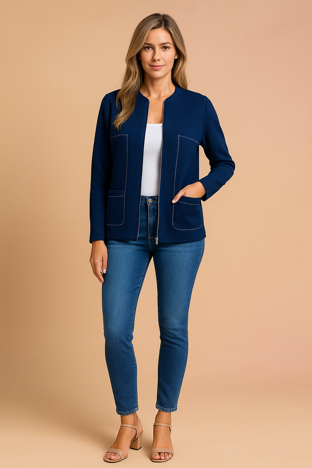 Hannah | Modern Zipper Blouse 5
