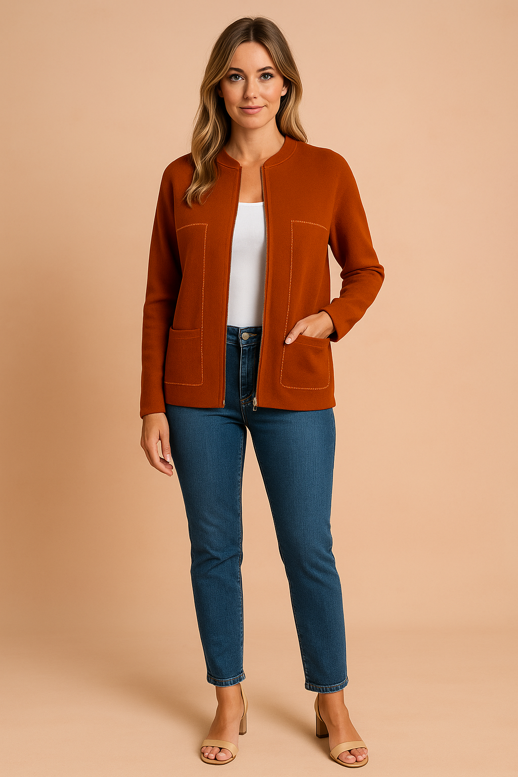 Hannah | Modern Zipper Blouse 6