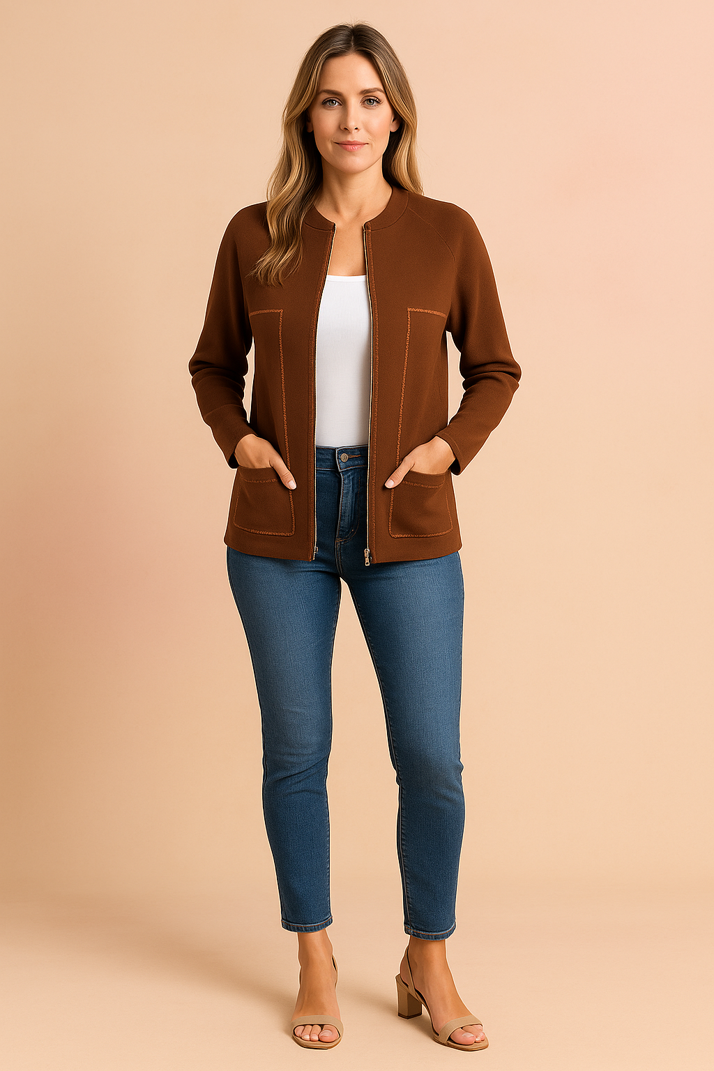 Hannah | Modern Zipper Blouse 8
