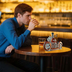 Harley Motorcycle Shaped Whiskey Decanter for Home Bar 3