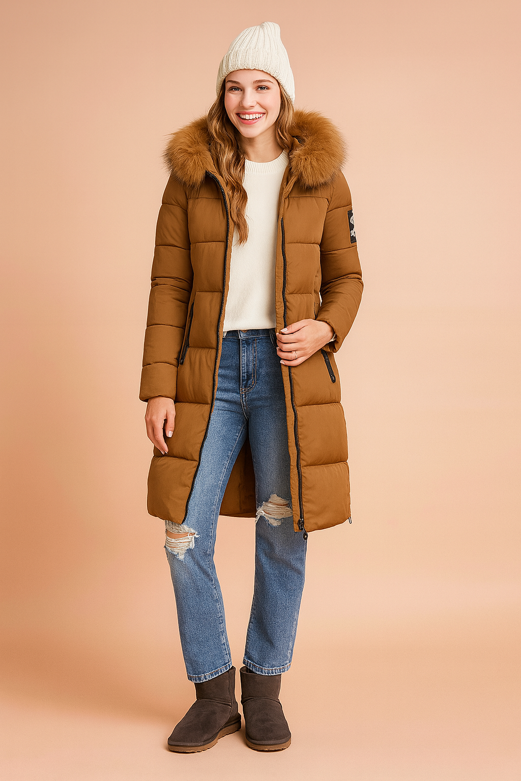 Helena | Long Winter Parka with Hood 5