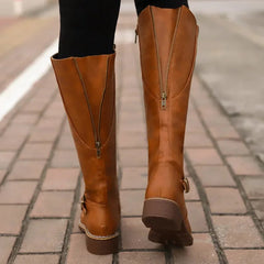 High-Top Biker Boots for Women – Edgy Style with Chunky Heel 2