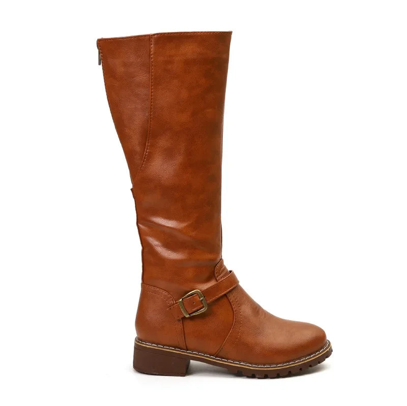 High-Top Biker Boots for Women – Edgy Style with Chunky Heel 8