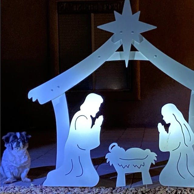 Holy Night Outdoor Christmas Nativity Set 3