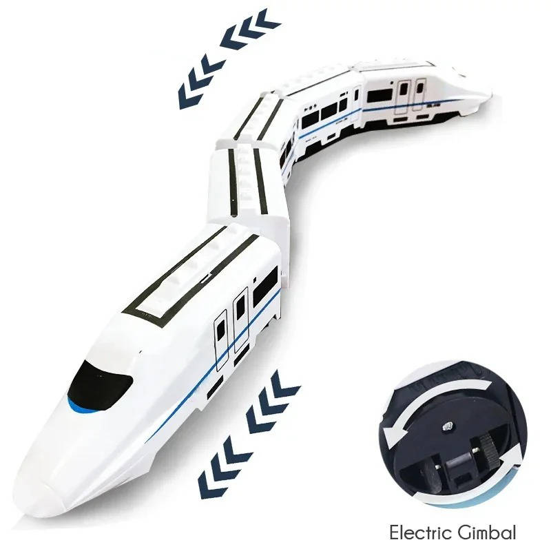 Interactive Train Toy Set for Toddlers – 4 Car Train with Spinning Action, Flashing Lights, and Realistic Sounds 3