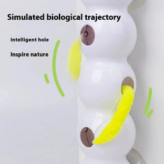 Interactive worm rod cat toy with automatic pop-up 1