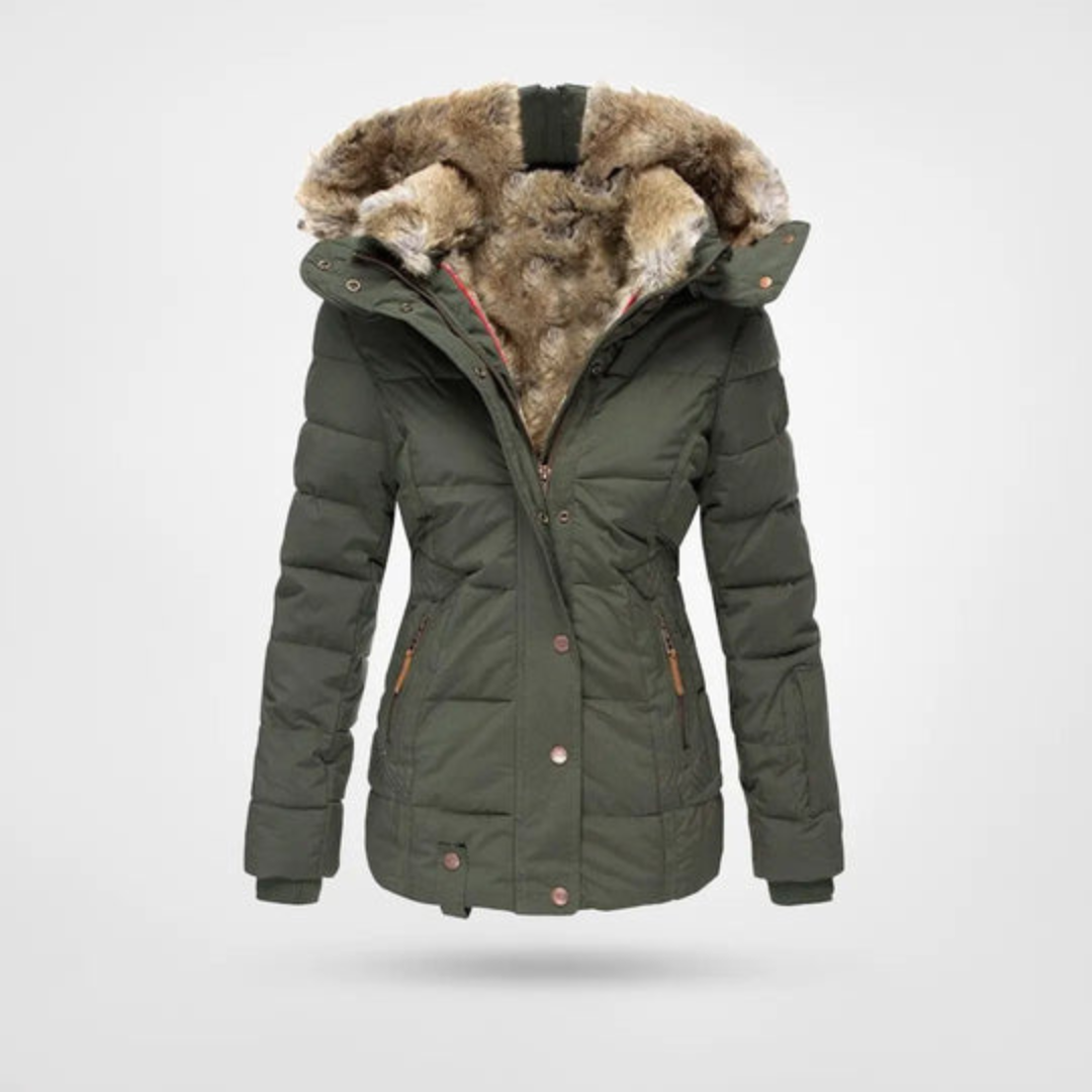 Invy | Women's Winter Puffer Parka Jacket | Warm 4