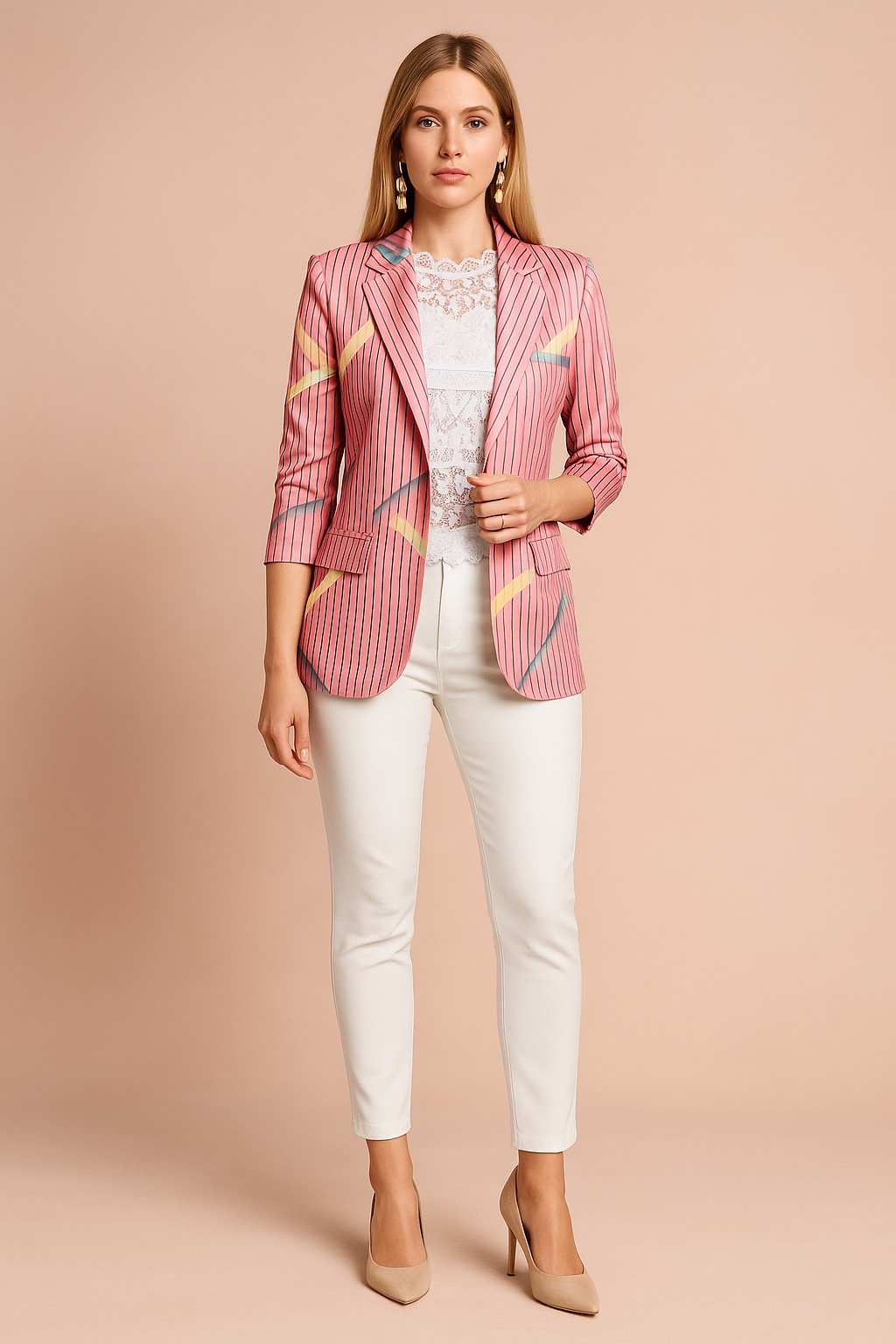 Jovie | Elegant Womens Jacket with Shawl Collar 7