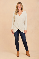 Kalina | Sweater with a wrap neckline 1