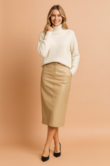 Karolina | Smooth turtleneck sweater in a classic cut 0