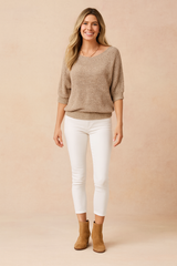 Karolina | Sweater with a wide neckline 2
