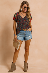 Kataleya Boho Floral | Summer Top for Festival and Everyday 0
