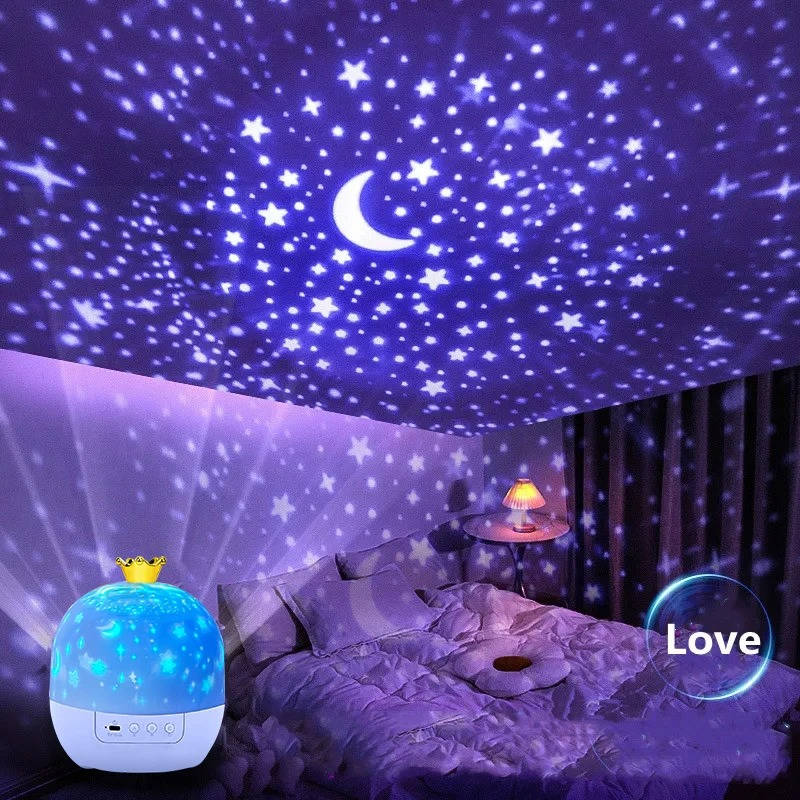 Kids Projector Night Light with Remote Control – 6 Magical Scenes, 5 Color Options, Rotating Light for Soothing Bedtime Experience 2