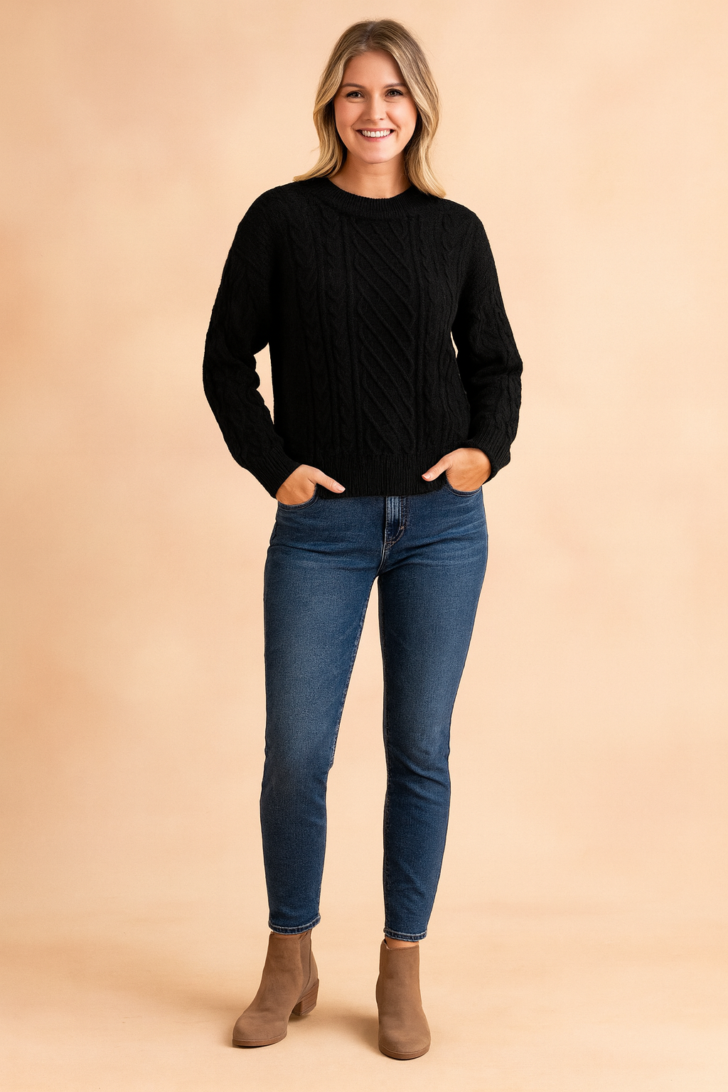 Kinga | Cable-knit sweater 1