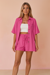 Kirra | Comfortable, loose top and casual short set 2