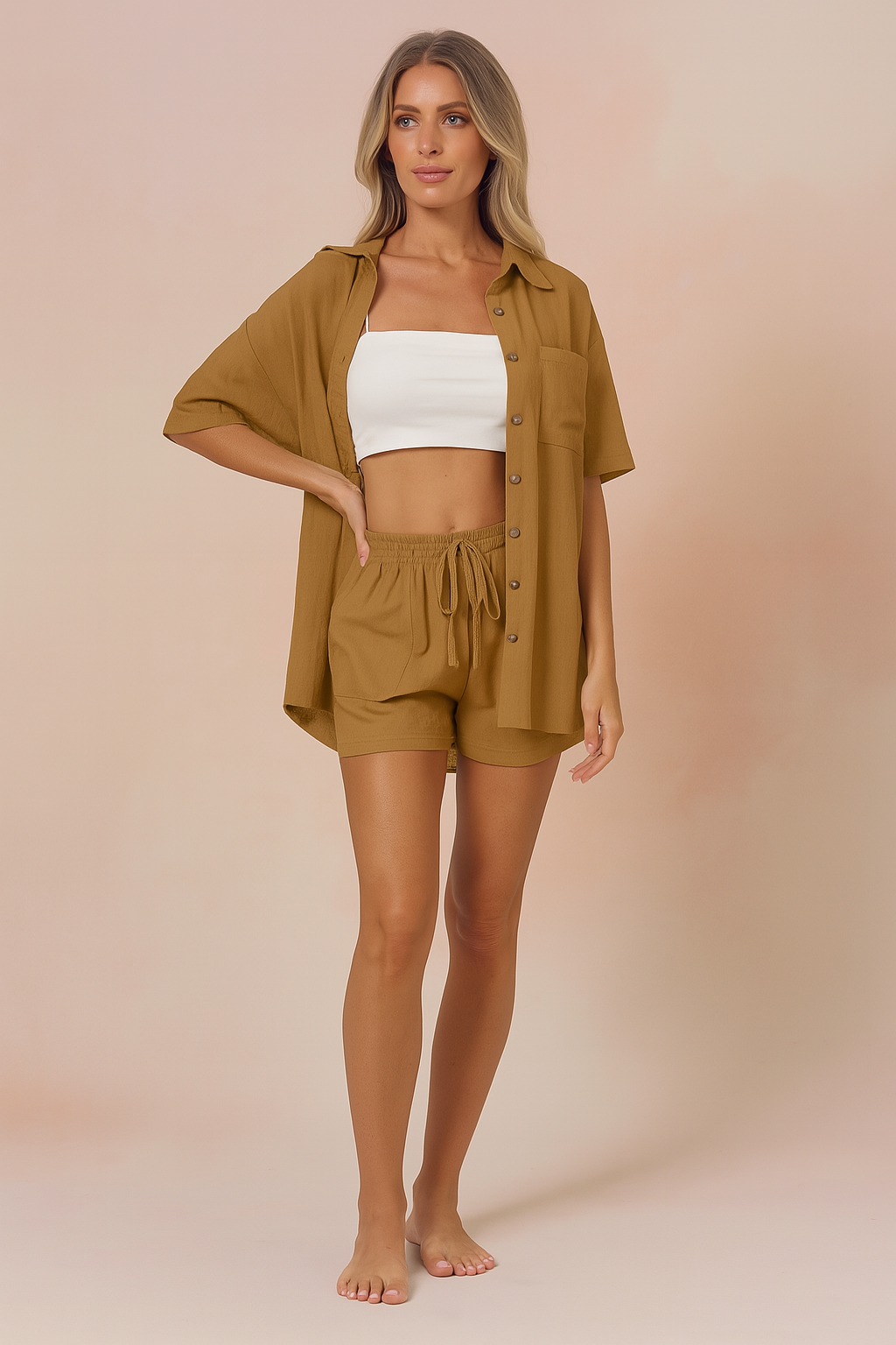 Kirra | Comfortable, loose top and casual short set 7