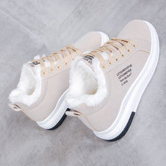 Lace-Up Suede Sneakers for Women – Cozy & Stylish Comfort 0