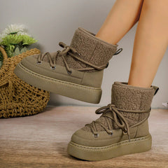 Lace-Up Winter Boots for Women – Cozy & Non-Slip Design 1