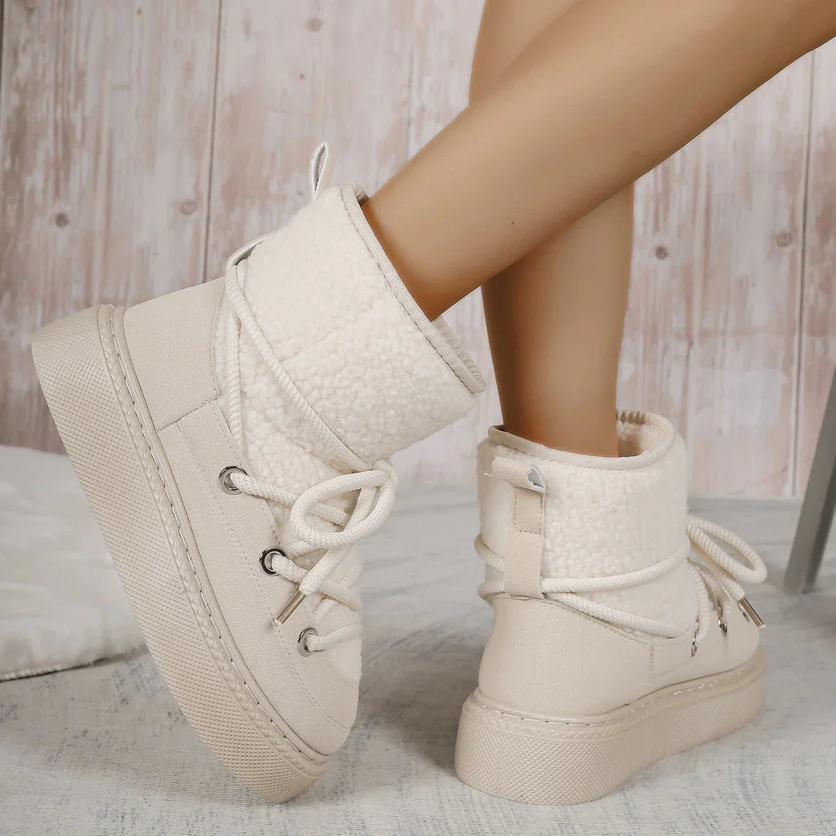 Lace-Up Winter Boots for Women – Cozy & Non-Slip Design 5