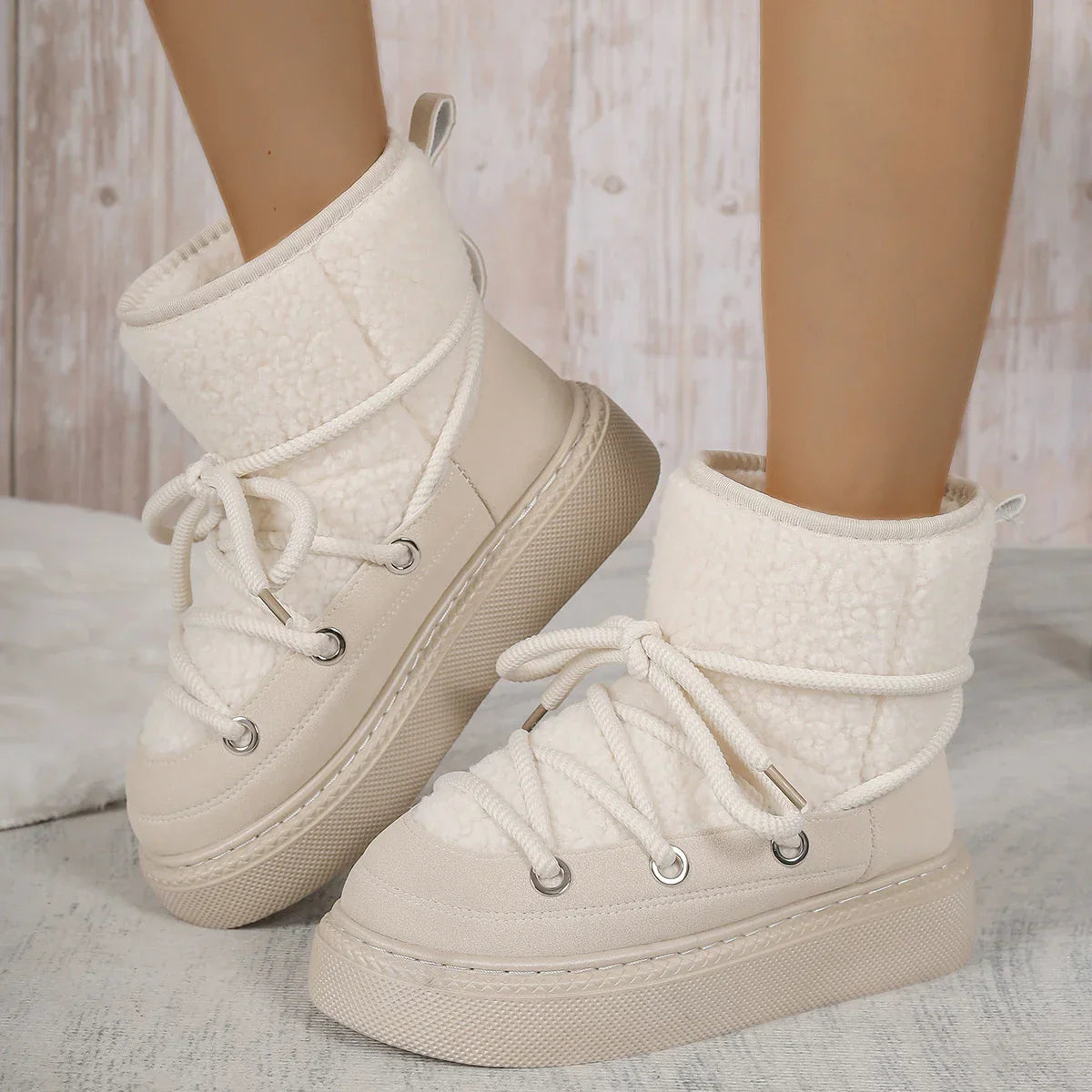 Lace-Up Winter Boots for Women – Cozy & Non-Slip Design 6