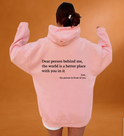 Lena | Oversized hoodie with motivational slogan 4