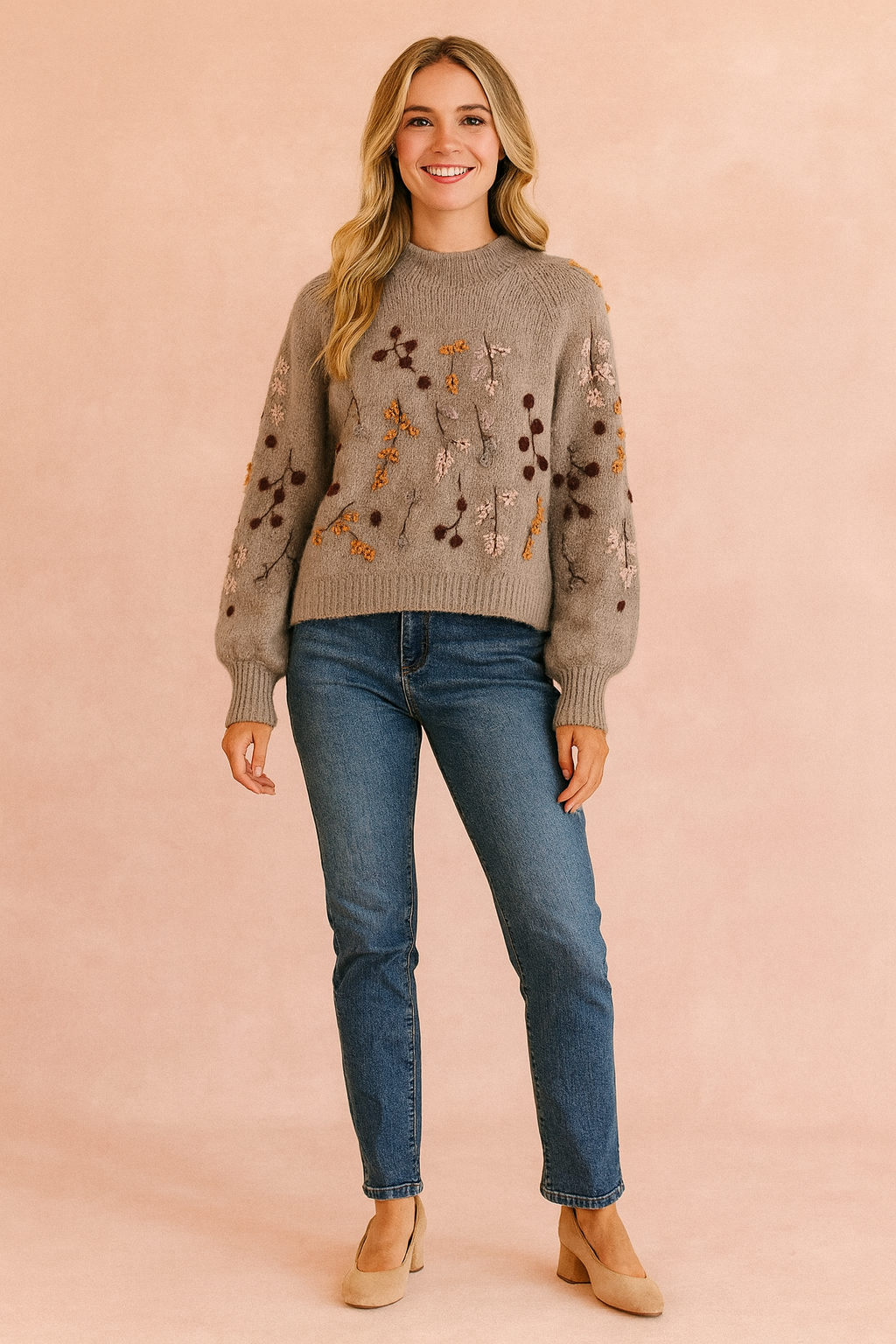 Lena | Sweater with an autumn motif 1