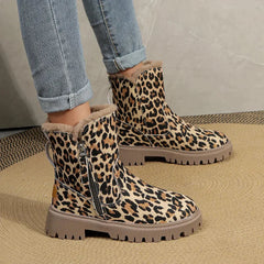 Leopard Print Snow Boots for Women – Cozy & Stylish Winter Footwear 2