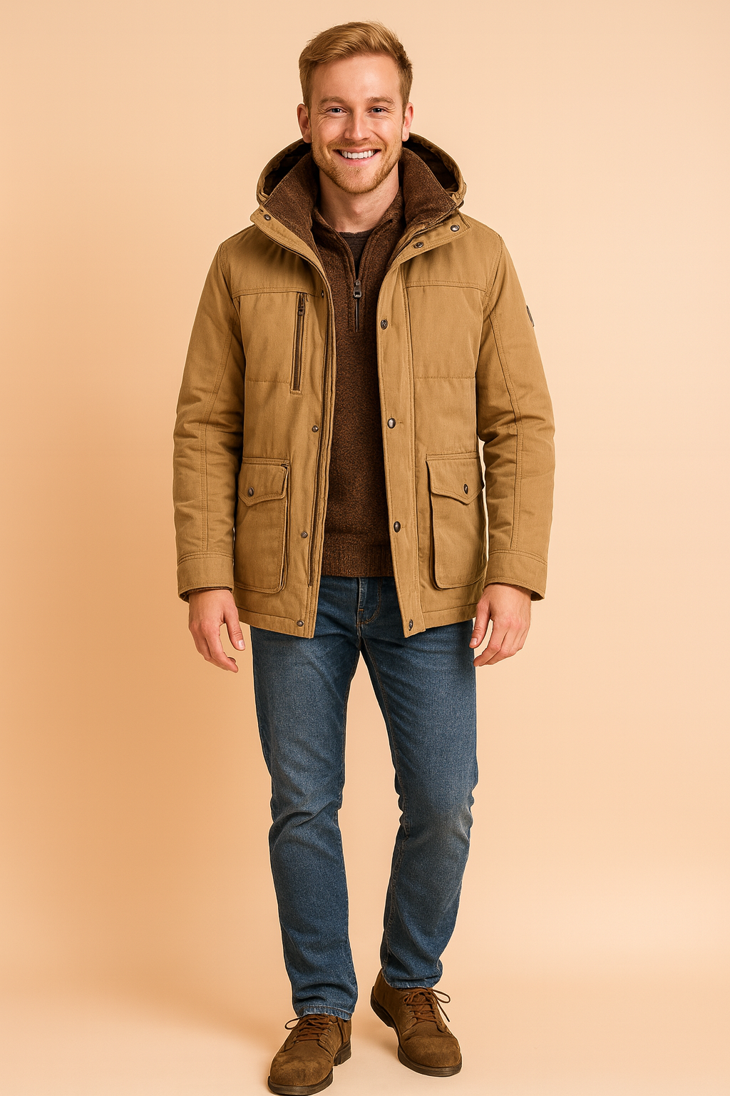 Lexer | Classic men's winter jacket with hood | Warm 2