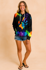 Lidia | Hoodie with an original print 0