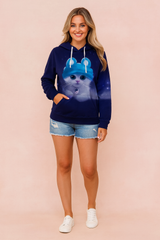 Lidia | Hoodie with an original print 2