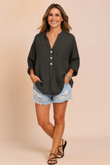 Lona | Loose button-down blouse with a casual style 3