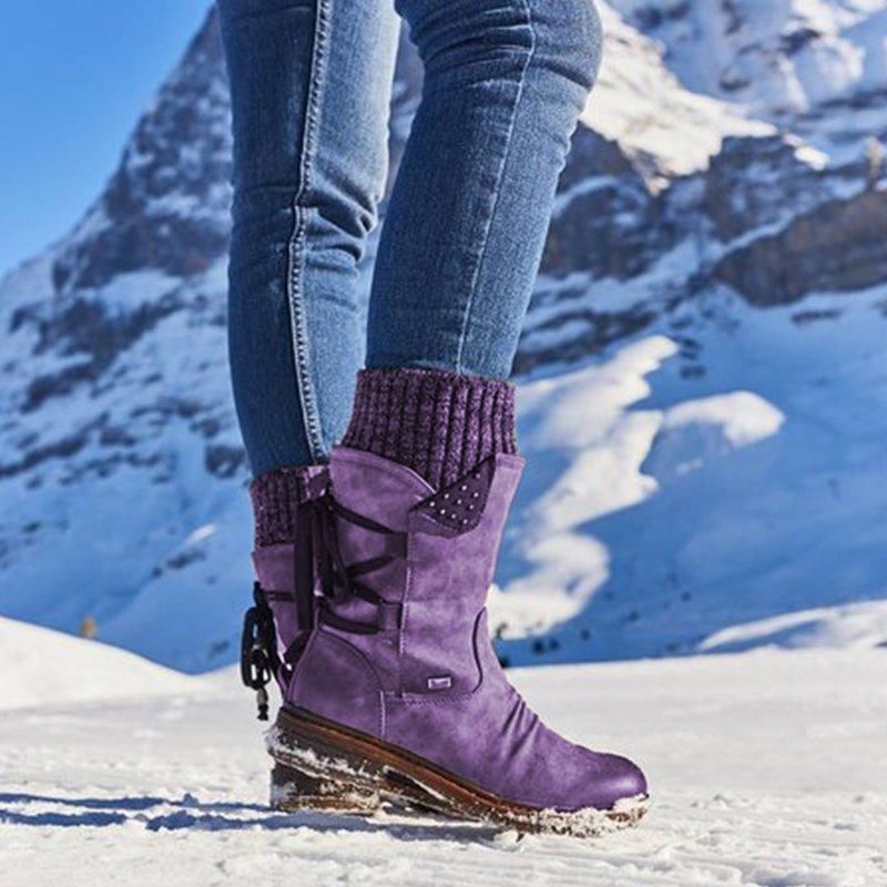 Low Heel Winter Boots for women | Comfortable & Warm Design 4