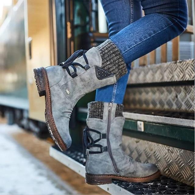 Low Heel Winter Boots for women | Comfortable & Warm Design 8
