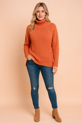 Lynette | Cozy Ribbed Knit Sweater with High Neck 0