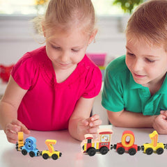 Magnetic Number Blocks Educational Toy Set for Ages 3-6 - Learning Math with Wooden Train and Color Recognition 1