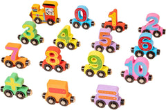 Magnetic Number Blocks Educational Toy Set for Ages 3-6 - Learning Math with Wooden Train and Color Recognition 2