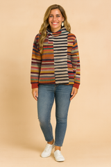 Mara | Colorful Hooded Sweater 0