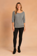 Margaret | Openwork Sweater with Drop Sleeves 2