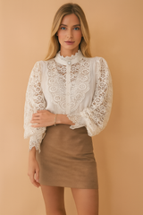 Margarett | Elegant Floral Lace Shirt 1