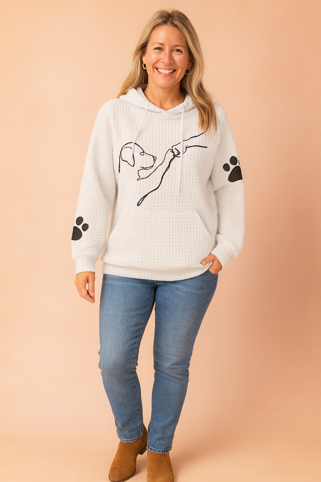 Max | Dog and Paws Sweatshirt for Animal Lovers 5