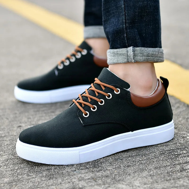 Men's Casual Sneakers Comfortable Canvas Blend 3